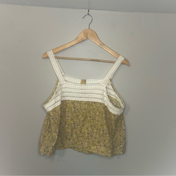 Universal Thread Square Neck Crochet Cropped Tank Top XXL Cottage Core Boho NWT - Picture 2 of 7